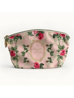 New Estée Lauder Laudeer  Paris Rosey Pink Floral Cosmetic Pouch